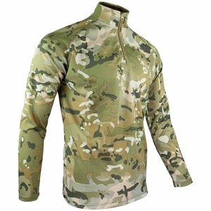 Chemise tactique d'hiver à manches longues avec fermeture éclair pour homme, protection UV, design multi-poches pour le camping en plein air, la randonnée, les uniformes - Product Image 3