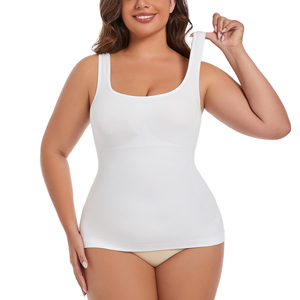 Top Deportivo Sin Costuras NANJU, Transpirable, de Spandex/Algodón, Ajustado, Moldeador de Cintura, para Mujer, Tallas Grandes, Estilo Vintage - Product Image 1