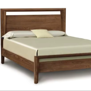 Cama Doble de Madera con Estructura Reforzada, Venta al Por Mayor |   Muebles de Proyecto Hotelero Personalizados en Madera de Acacia - Product Image 1