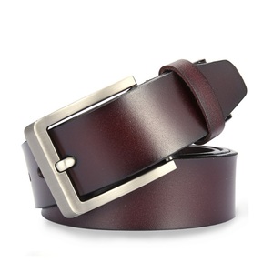 Cinturón de Cuero Vacuno Premium para Hombre, Hebilla de Acero con Logotipo Personalizado de Alta Calidad, Duradero, Clásico, Informal de Negocios, Impermeable, Transpirable y Personalizado - Product Image 4