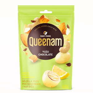 Dulces Exóticos Vietnamitas de Chocolate Dragee HALAL OEM/ODM, Nueces de Almendra y Anacardo Cubiertas de Chocolate Yuzu, 150G, Envío Global a Granel - Product Image 1