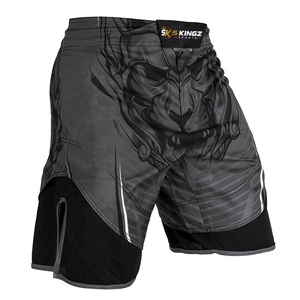 Shorts de compression MMA personnalisés en Spandex/Polyester avec impression par sublimation, design de logo, légers, respirants, coupe classique - Product Image 1