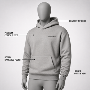 Sweat à capuche d'hiver personnalisé pour homme avec logo personnalisé, imprimé en sérigraphie, 100% coton molletonné - Product Image 5