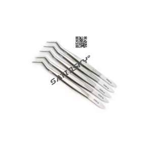 Ensemble de pinces de précision en acier inoxydable Satinsky, multifonctionnelles, à pointes incurvées et dentelées, poignée ergonomique, classe III, 11 positions de mâchoires - Product Image 5