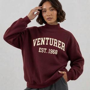 Sudadera de Cuello Alto para Mujer, Algodón Suave, Ropa de Invierno, OEM ODM, Estilo Casual Urbano, Proveedor Mayorista de Alta Calidad - Product Image 5