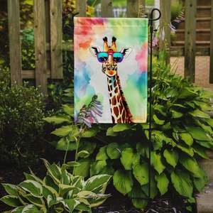 Hippie Animal Girafe Multicolore Jardin Drapeau Boîte Aux Lettres Décoratif Cour Bannière pour Patio Oeuvre Fleur Lits Complément Taille - Product Image 2