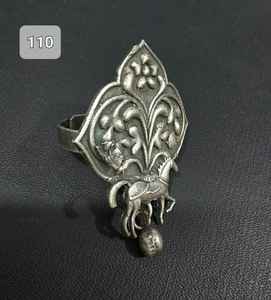 Anillo de plata alemán de estilo Pavo Real Premium, joyería elegante, artesanía para trajes tradicionales y moda llamativa - Product Image 3