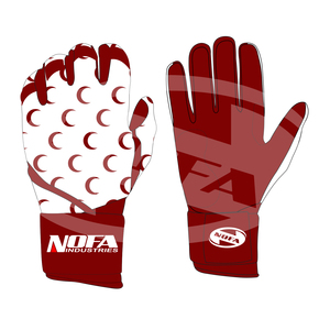 Guantes de Béisbol de Cuero Acolchado Antideslizantes y Ambidiestros de Nofa Industries para Adultos, Profesionales, Hombres y Mujeres, con Cierre de Hebilla Personalizado - Product Image 3