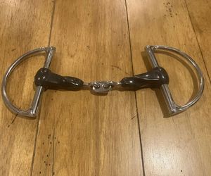 Goma de alta calidad giro lento boca de articulación única con bisagras anchas de acero inoxidable Dee Para Caballo ecuestre nuevo diseño - Product Image 2