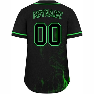 Maillots de baseball personnalisés par sublimation pour hommes, femmes et jeunes, respirants, pour équipes sportives, avec tissu anti-humidité - Product Image 2