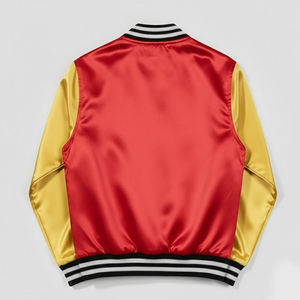 Veste de baseball en satin pour homme, design personnalisé, nouveau design, streetwear, veste de baseball pour homme en vente en ligne - Product Image 5