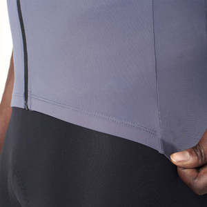 Maillot de cyclisme pour homme à manches courtes, violet, fermeture éclair intégrale, coupe performance - Product Image 6