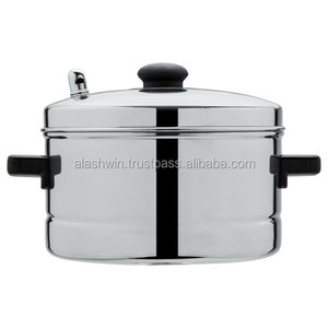 Autocuiseur en acier inoxydable de qualité supérieure de 5 litres pour une cuisine saine avec couvercle extérieur compatible avec une cuisinière à gaz - Product Image 2