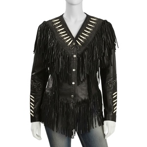 Fashion Women's <b>Western</b> Leather <b>Jacket</b> Finished Canvas Waterproof Breathable Winter Outerwear Modern Style Durable Protection - Product Image 6