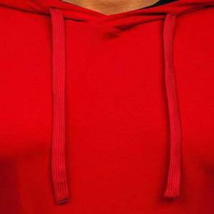 เสื้อยืดผู้ชายสีแดงมีฮู้ด แขนสั้น ผ้าถักโพลีเอสเตอร์ สีพื้น สวมใส่สบาย ระบายอากาศได้ดี ทรงปกติ สำหรับฤดูร้อน - Product Image 5