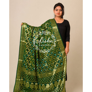 <b>Art</b> Silk Dupatta with Rich Finish Traditional Indian Dupatta for Women Ethnic Wear Supplier - Product Image 1