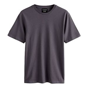 T-shirt en coton personnalisé pour homme, coupe classique, multicolore, col rond, manches courtes, vente en gros - Product Image 4