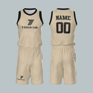 Uniforme de Baloncesto para Hombre, Servicio OEM, 100% Poliéster, Secado Rápido, Sin Mangas, Ropa Deportiva, Estampado Sublimado, Cuello Redondo - Product Image 2