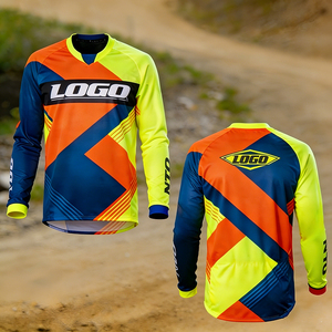Maillot de moto pour homme à manches longues, respirant, séchage rapide, imprimé par sublimation, pour motocross et tout-terrain, vente en gros - Product Image 2