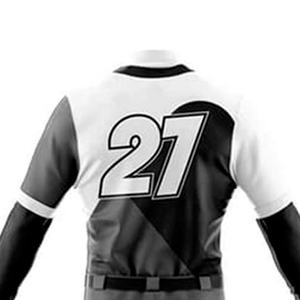 Uniforme de béisbol transpirable de alta calidad hecho a medida, conjunto de ropa deportiva de talla grande, técnicas impresas, equipo de béisbol auténtico - Product Image 6