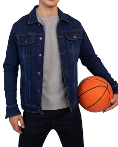 Chaqueta vaquera de mezclilla para hombre, estilo vintage, lavada, informal, para exteriores, de sarga de algodón = Chaquetas vaqueras de diseño clásico hechas a medida - Product Image 5