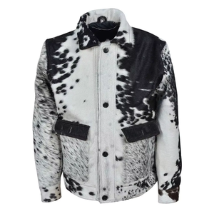 Chaqueta Bomber de Cuero Genuino Grueso de Primera Calidad, Unisex, con Cuello Alto, Estilo Urbano, Invierno, Marca Haus Industries - Product Image 1
