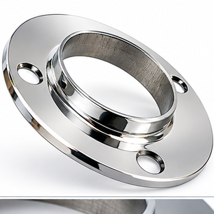 Collier de raccordement moderne en acier inoxydable chromé, disponible dans toutes les tailles de 25 mm à 102 mm pour les accessoires de main courante et les balustres. - Product Image 2