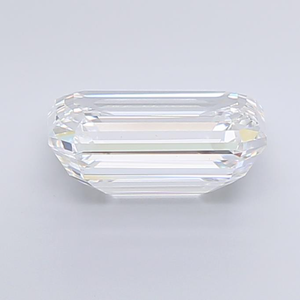 Diamante Blanco Suelto Majestic de 8 Quilates, Color D, Claridad VVS2, Corte Esmeralda, Exhibiendo Simetría de Corte Escalonado Élite y Brillo Helado Excepcional - Product Image 4