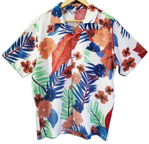 เสื้อฮาวายสำหรับผู้ชายเสื้อย้อมลายดอกไม้แขนสั้นสำหรับฤดูร้อนเสื้อลำลองจากโรงงานประเทศไทย - Product Image 1