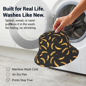 Men Women Packable Bucket <b>Hat</b> Printed Fisherman <b>Hat</b> for Outdoor Wear OEM Custom Bulk - Product Image 6