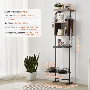 Ciotole Rialzate per Cani e Stazione di Alimentazione con Contenitore - Supporto Rialzato per Ciotole e Alimenti per Animali Domestici - Product Image 4