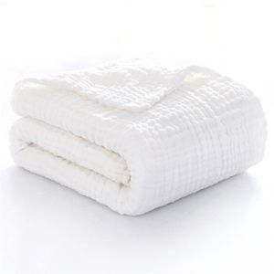 ผ้าห่มผู้ใหญ่แบบ unisex ผ้าฝ้ายแท้ 100% เนื้อนุ่ม 6 ชั้น พกพาสะดวก ใช้ได้ทั้งที่บ้านและโรงแรม มีลายสีพื้นและลายสัตว์ สำหรับฤดูร้อน - Product Image 1