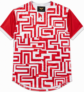 เสื้อเบสบอลชาย ปักลาย ปักชื่อผู้เล่น ระบายเหงื่อได้ดี ทรงปกติ ระบายอากาศได้ดี รับสกรีนโลโก้ - Product Image 1