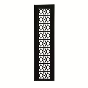 Panneau de rampe d'escalier mural traditionnel en fer forgé – résistant à la rouille, facile à assembler, avec un motif géométrique. - Product Image 1