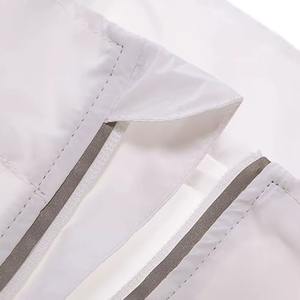 Chaleco de Seguridad con Tiras de Malla, Chaleco de Alta Visibilidad para Trabajo en Invierno, Chaleco de Seguridad Blanco - Product Image 3