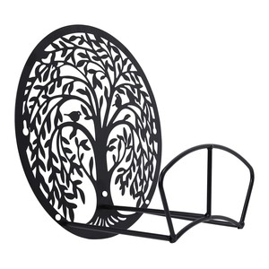 Decorative <b>Tree</b> of Life <b>Garden</b> Hose Holder Wall Mount Metal Hose Hanger Heavy Duty Outdoor Water Pipe Organizer Patio Lawn Rack - Product Image 6