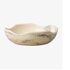 Bol à salade en résine tendance pour collations et fruits, style américain, écologique, compatible lave-vaisselle, accessoire de repas pour la maison - Product Image 1