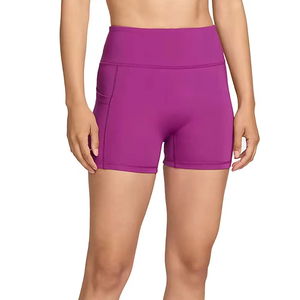 Shorts de sport pour femmes en polyester et élasthanne de haute qualité, à compression, pour la course à pied et la gym, avec design personnalisé et taille élastique, leggings de yoga - Product Image 1