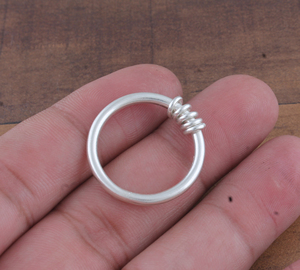 Anillo de Plata de Ley 925 al por Mayor, Anillo Sencillo Clásico de Alto Brillo, Anillo de Boda Liso Minimalista Unisex para Mujer - Product Image 5