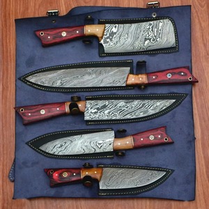 Couteau de chasse à lame fixe en acier Damas, lames à pointe tombante, qualité industrielle, couteaux de chef professionnels OEM, garantie 1 an - Product Image 3