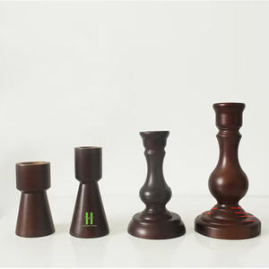 Support de bougie en bois personnalisé pour centres de table de mariage, décorations de table, conception sur mesure, accepté par les fabricants d'équipement d'origine (OEM), provenance Vietnam - Product Image 3