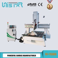 Fresadora CNC de 4 Ejes con Eje Rotatorio y Doble Husillo de Alta Precisión para Puertas de Madera 3D