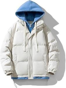 เสื้อแจ็คเก็ตพัฟเฟอร์ผู้ชายสุดเทรนดี้ พร้อมบุหนาอุ่นสบาย เหมาะสำหรับใส่ในฤดูหนาวทุกวัน - Product Image 2