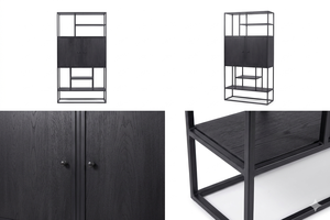 ชั้นวางของโลหะ Audro เป็นมิตรกับสิ่งแวดล้อม ทนทาน โครงเหล็กอุตสาหกรรม ตู้หนังสือหลายชั้น ชั้นวางโชว์สำหรับบ้านและสำนักงาน - Product Image 5