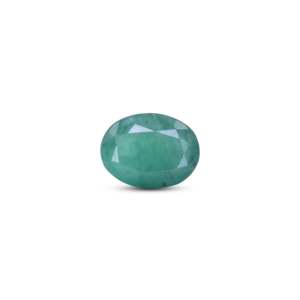 Certified 6.3 Carat Synthetic Emerald Loose Gemstone Trillion Cut Faceted 7mm - Product Image 1