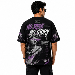เสื้อยืดโอเวอร์ไซส์ลายกราฟิกสำหรับผู้ชาย สไตล์วินเทจ สตรีทแวร์ ผ้าฝ้าย แขนสั้น ลำลอง แฟชั่น ฮิปฮอป สำหรับฤดูร้อน เสื้อผ้าอินเทรนด์ - Product Image 2