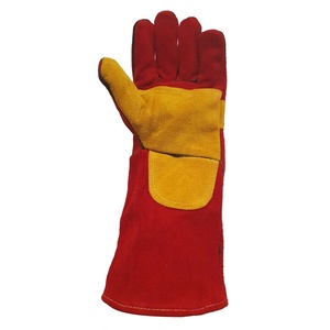 Guantes de Soldadura de Cuero Vacuno Resistentes al Calor, Tamaño Personalizado, para Uso Casual en Exteriores, Guantes de Protección Mecánica Duraderos - Product Image 1