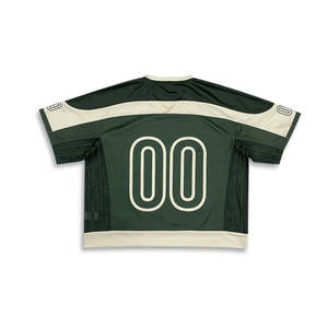 Camisetas de fútbol vintage personalizadas de gran tamaño, polos de rugby holgados, camisetas deportivas de algodón de alta calidad, camisetas de malla para equipos masculinos. - Product Image 6