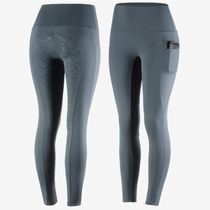 Leggings de equitación para mujer con logo personalizado, de moda, de material de spandex, talla personalizada, en oferta. - Product Image 1