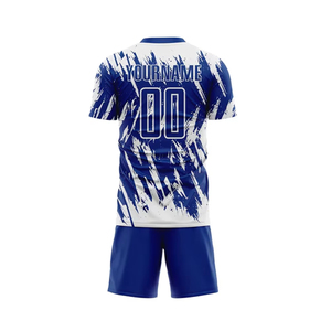ชุดฟุตบอลชาย เสื้อผ้ากีฬา โพลีเอสเตอร์ 100% ดีไซน์ใหม่ทันสมัย สร้างโลโก้ของคุณเองได้ คุณภาพดีที่สุด ชุดฟุตบอลชายขายส่ง - Product Image 6